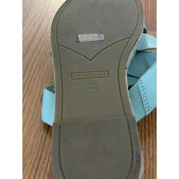 Marc Fisher Prisca Ornamental Espadrille Slide Sandal  Size 8 Green - Picture 6 of 6